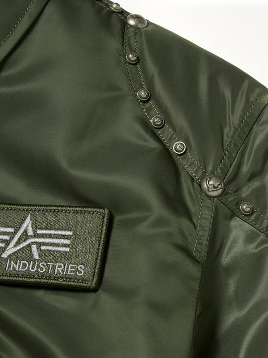 TC x Alpha Industries Bomber Jacket (Rivet Ver) in Sage