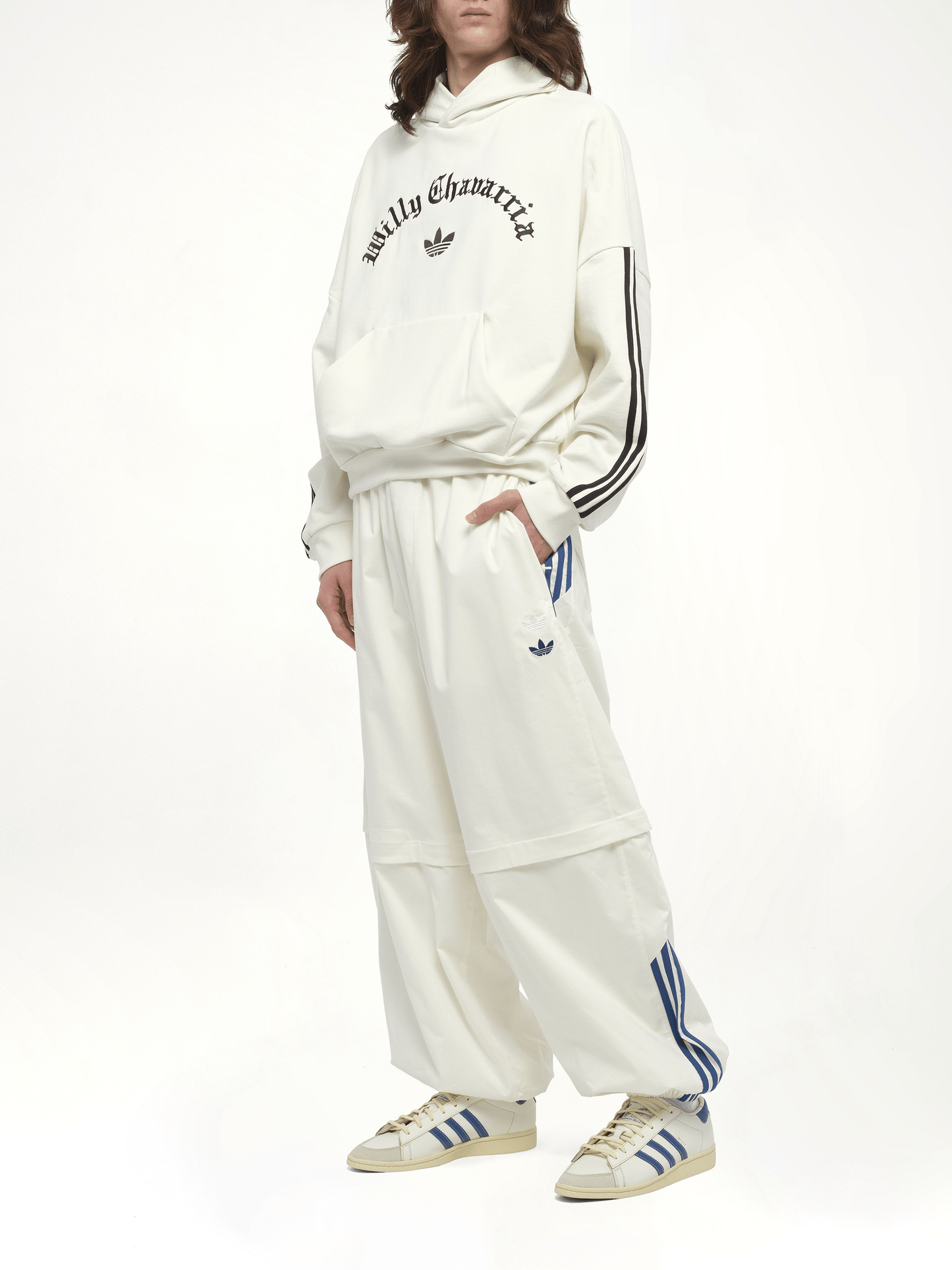 Adidas X Chavarria Trefoil Hoodie in Off White