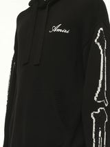 Bones Hoodie in Black/White