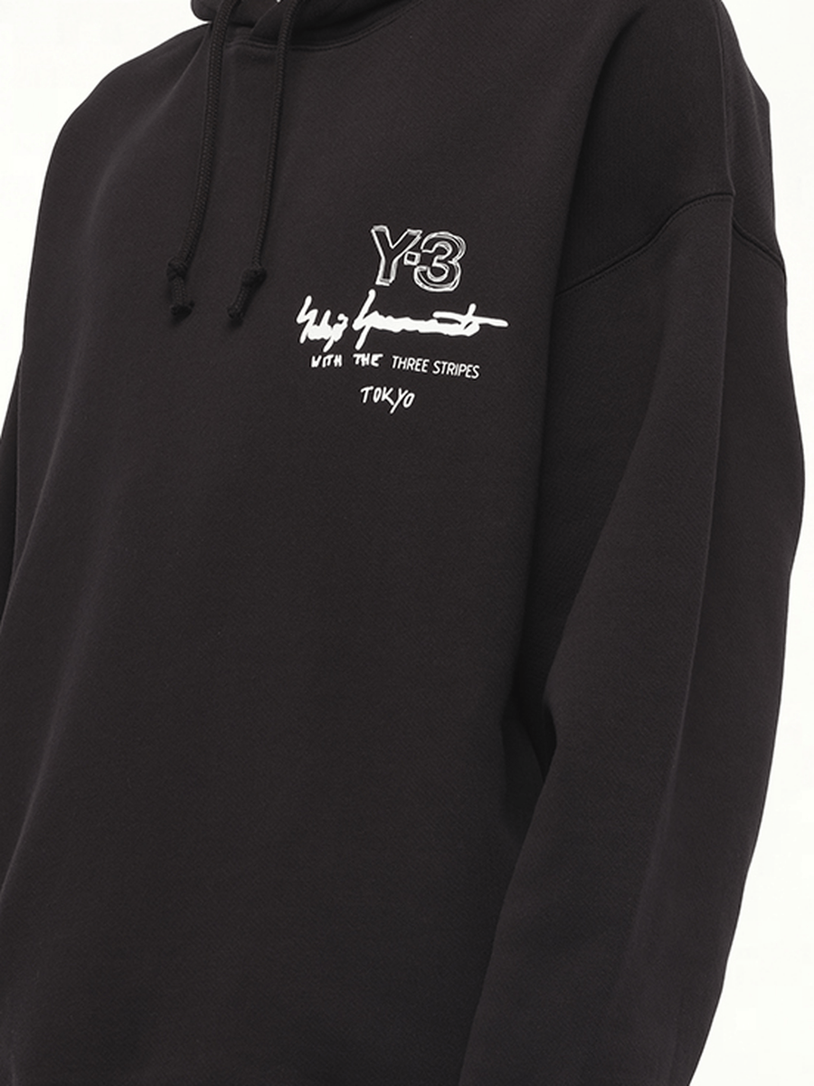 Graphic Ft Hoodie in Black
