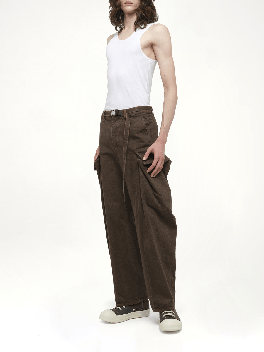 Denim Pants in Brown