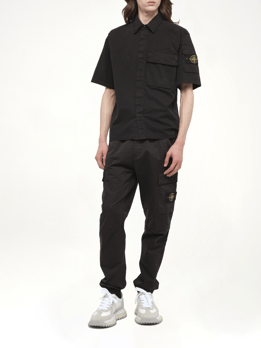 110000 Supima Shirt M/Corta in Black
