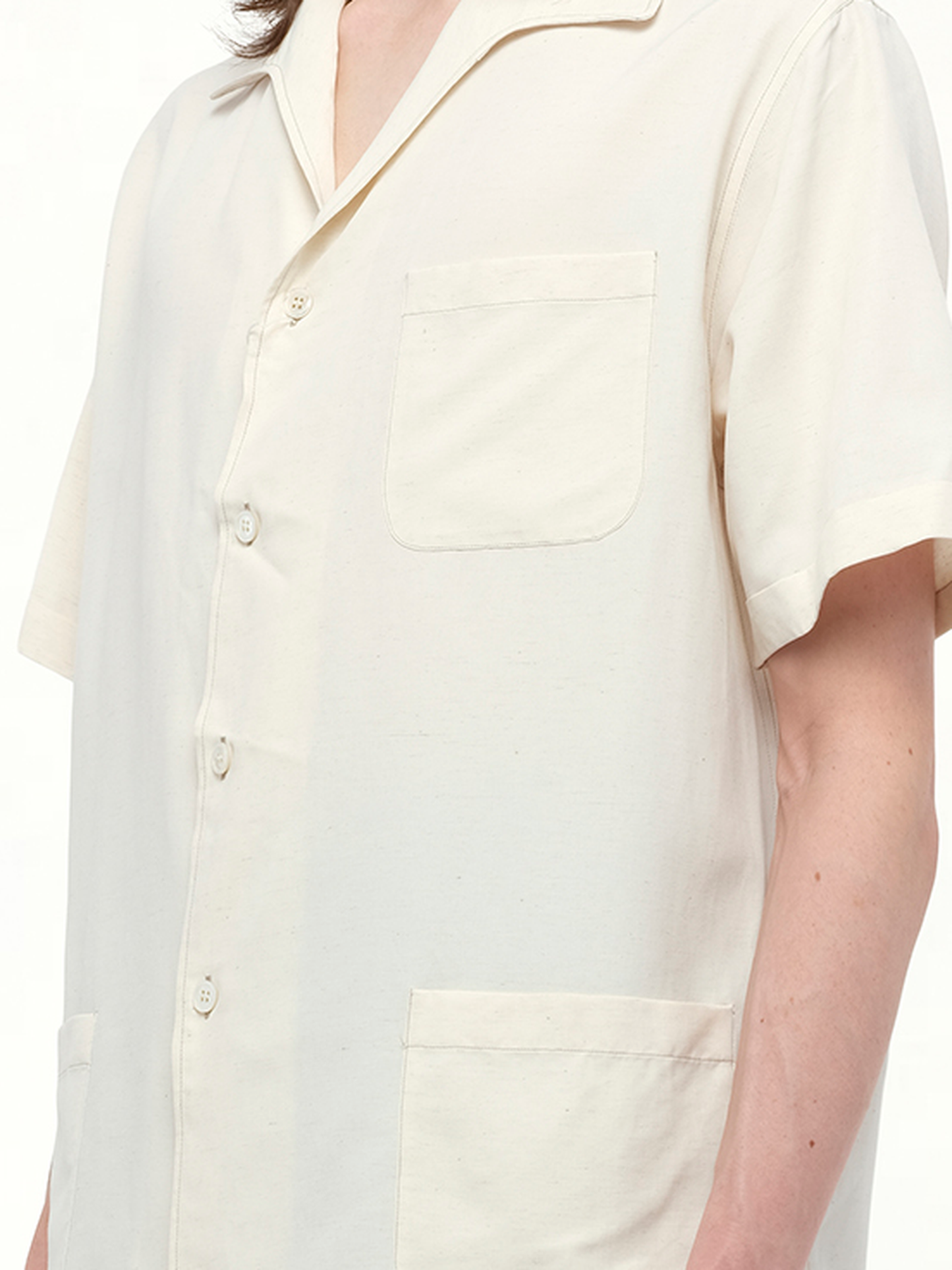 Soft Short Sleeve Shirt in Beige