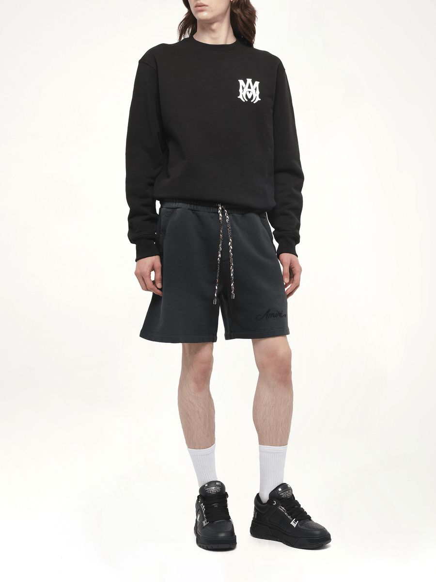 Bleach Bandana Shorts in Black