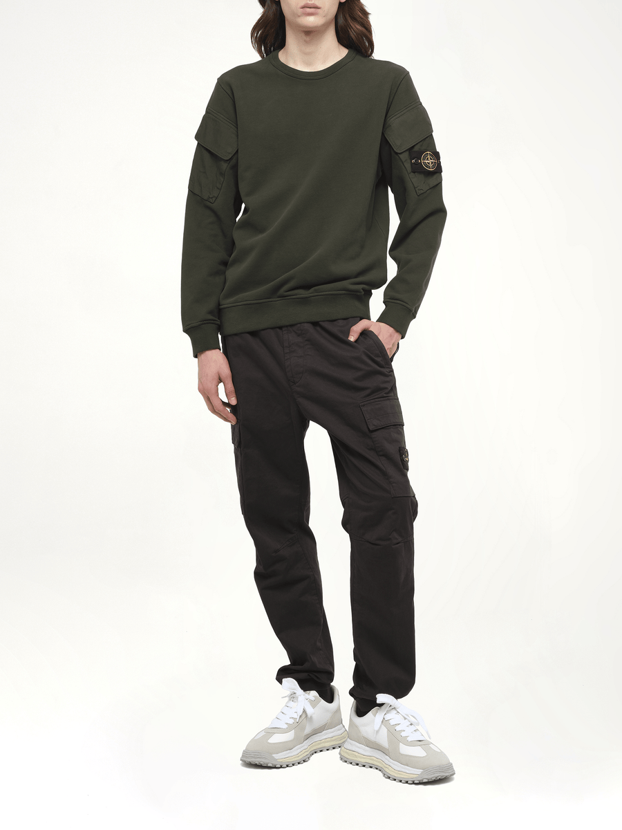 610000 Cotton Fleece Sweatshirt in Juniper