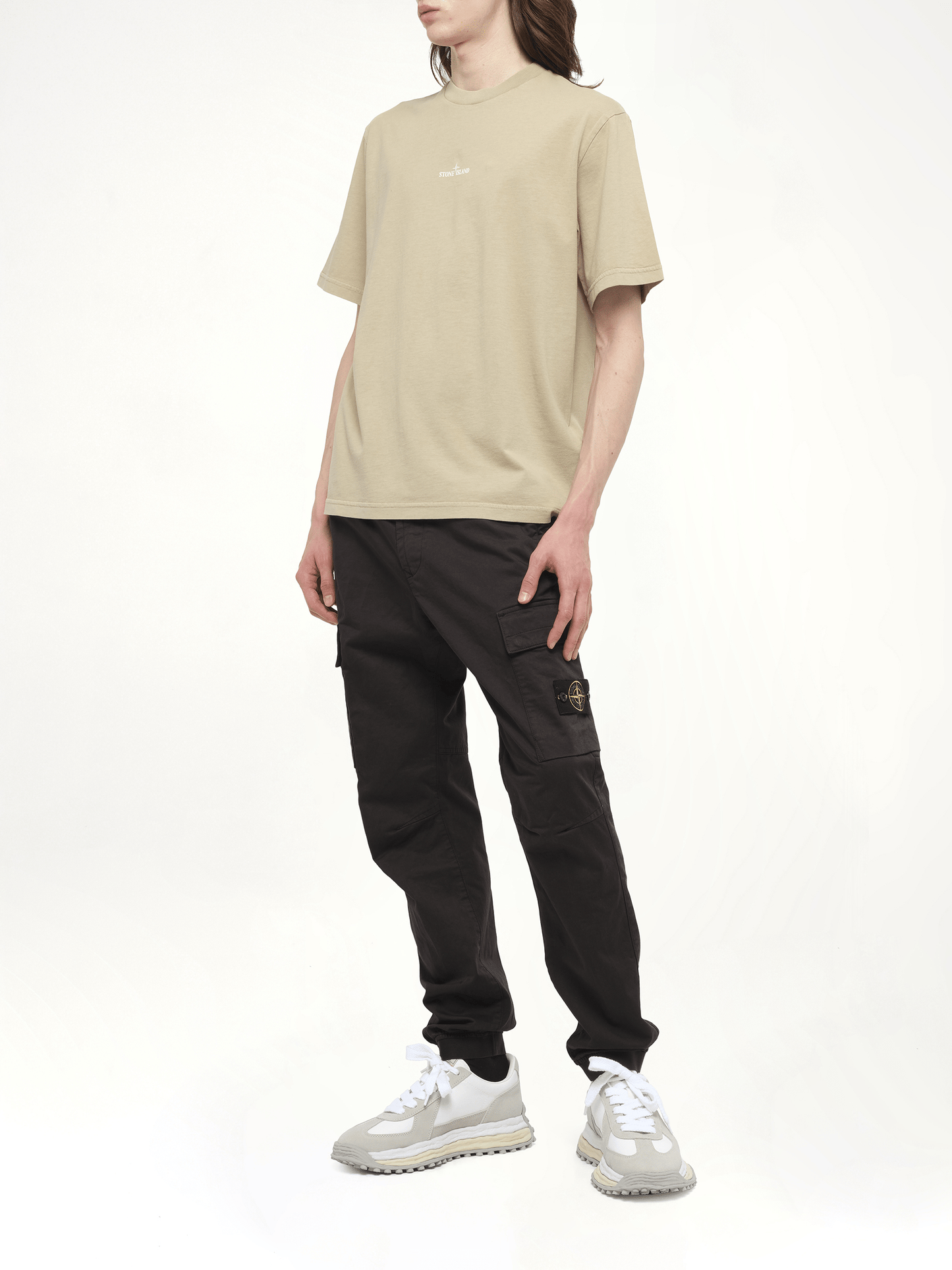 210003 Industrial Print S/S T-Shirt in Desert