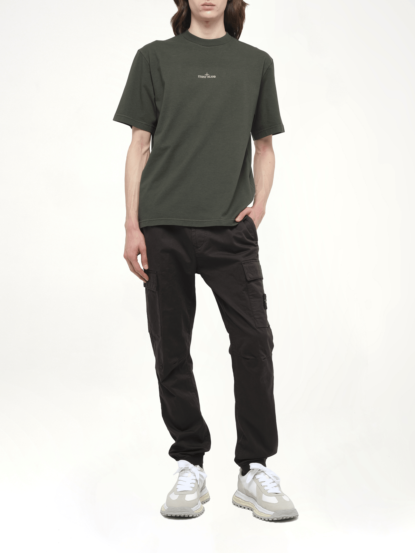 210003 Industrial Print S/S T-Shirt in Juniper