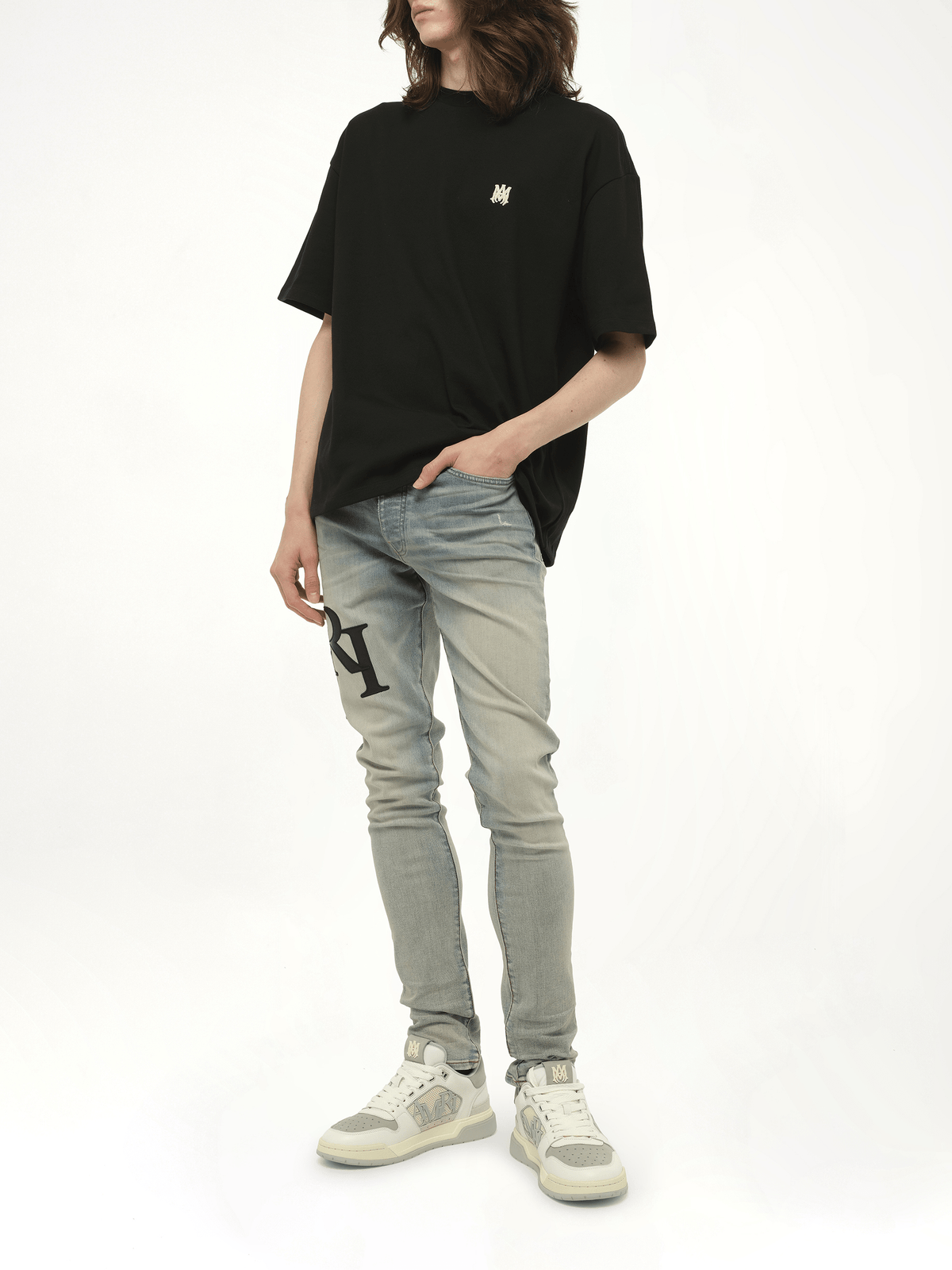 MA 스케이터 티셔츠 블랙