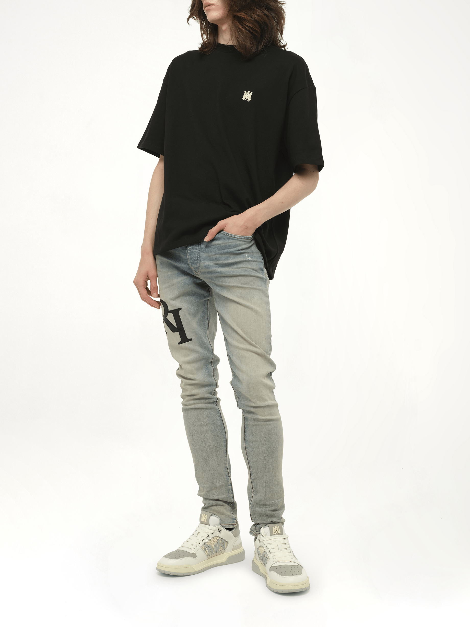 MA 스케이터 티셔츠 블랙