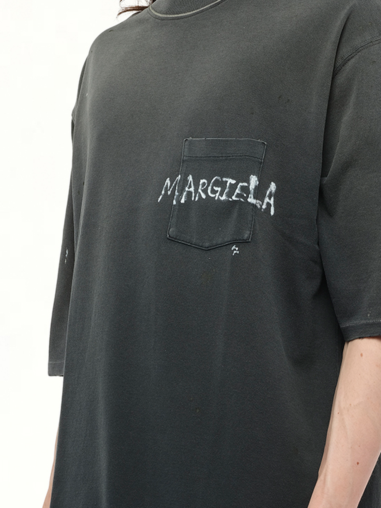 Margiela T-Shirt in Washed Black