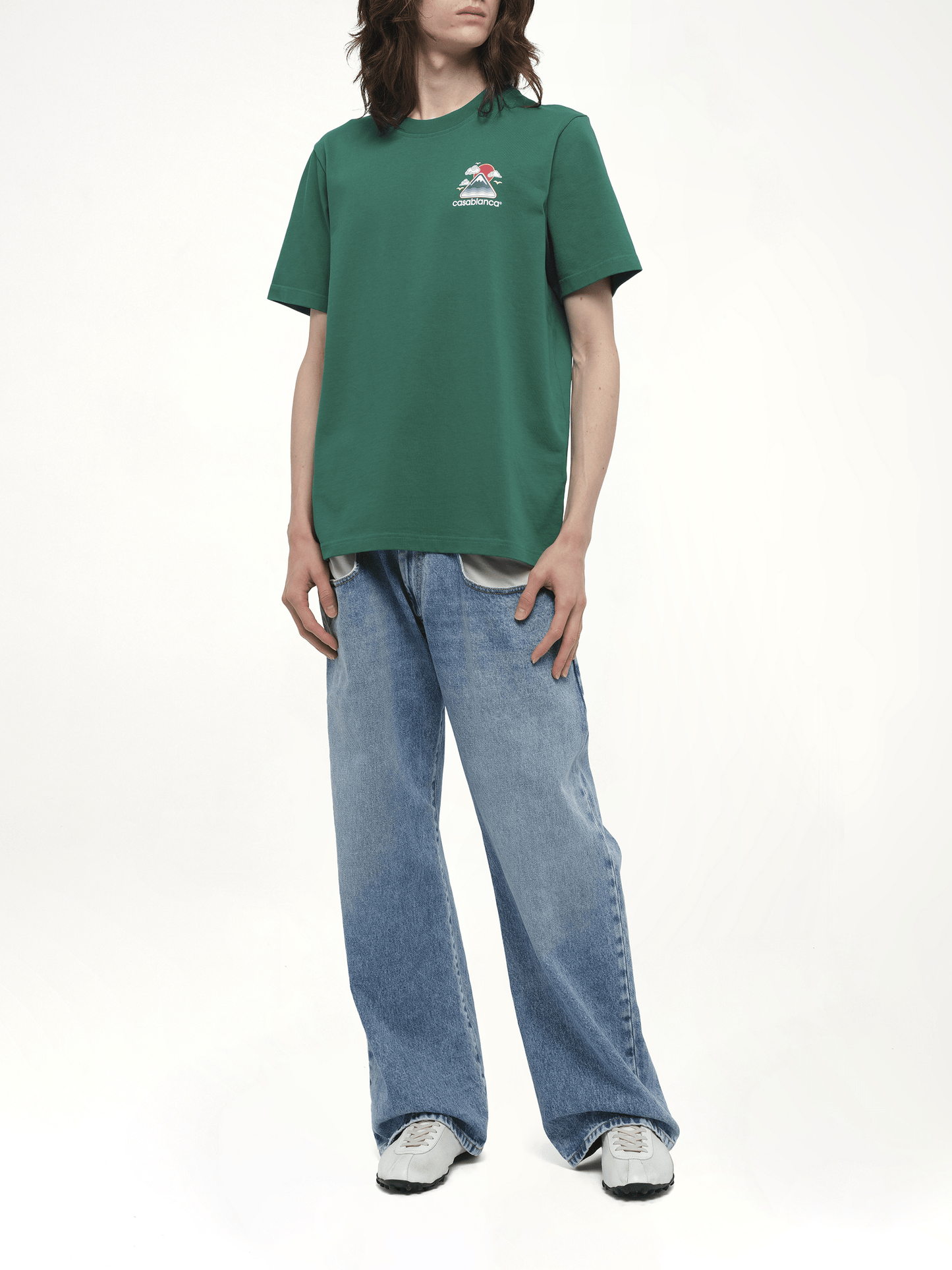 Montagne Ondulee T-Shirt in Green