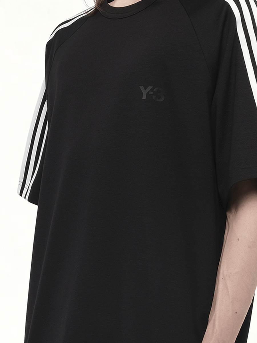 Short Sleeve T-Shirt 3-Stripes in Black