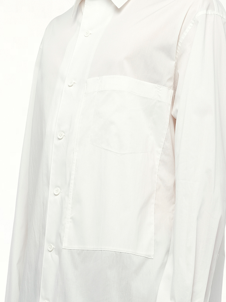 Sporty Cotton Shirt in White