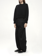 S Sponge Sweat Pullover in Black