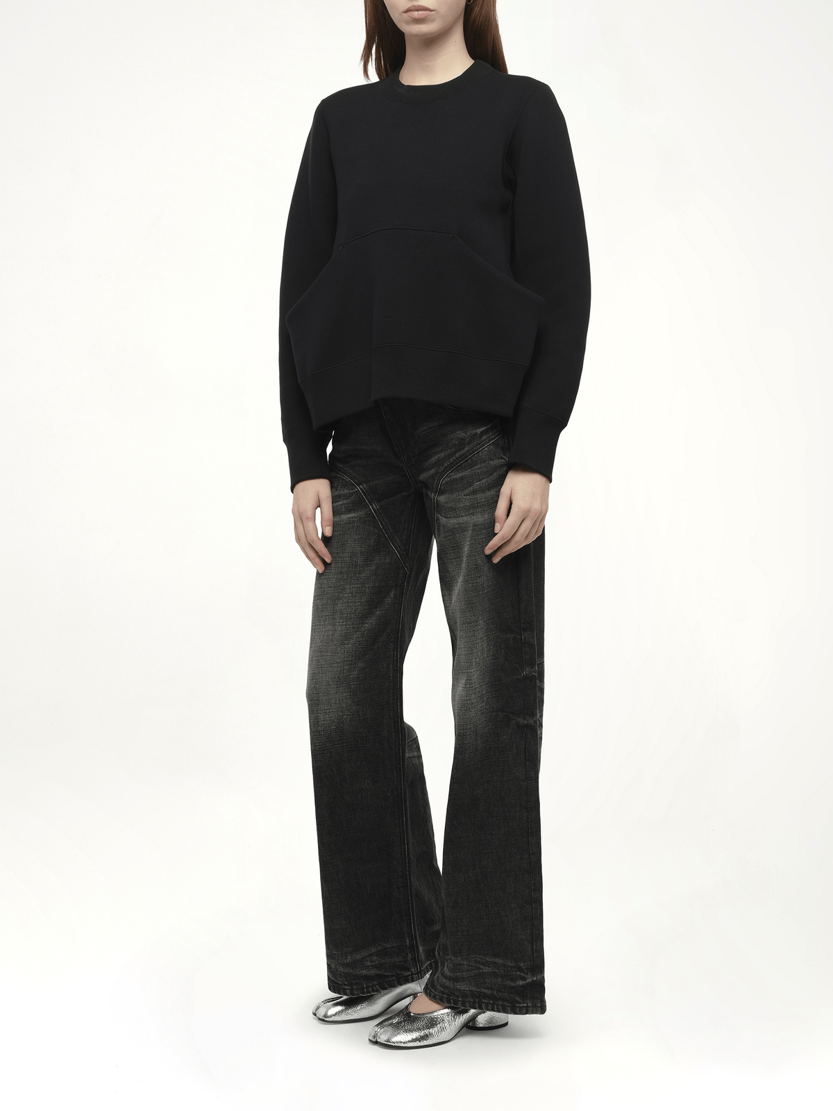 Sponge Sweat Pullover in Black