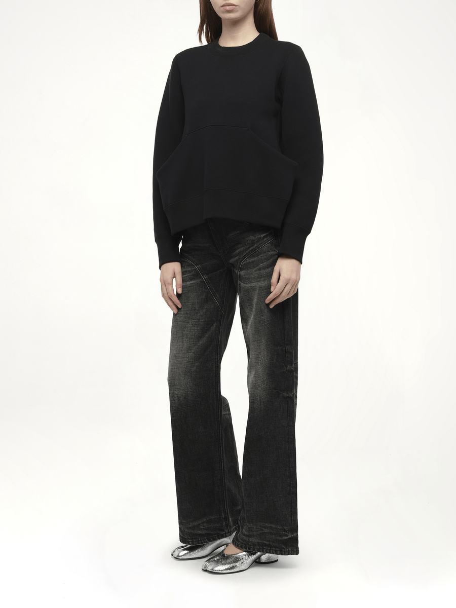 Sponge Sweat Pullover in Black