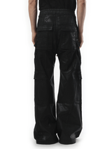 Rick Owens Drkshdw Double Cargo Jumbo Belas in Black