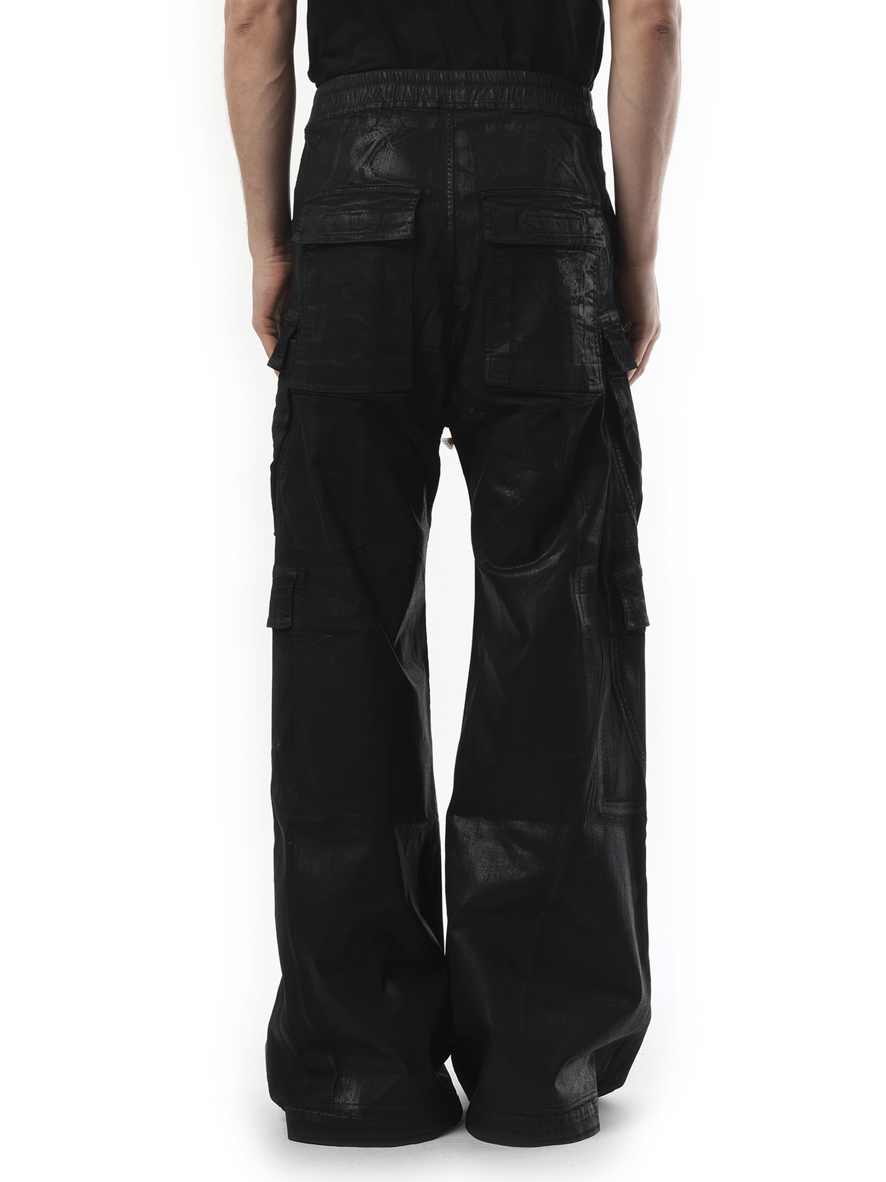 Rick Owens Drkshdw Double Cargo Jumbo Belas in Black