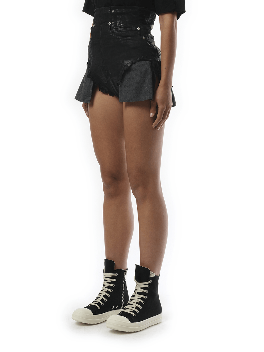 Rick Owens Drkshdw Dirt Cutoffs Shorts in Black