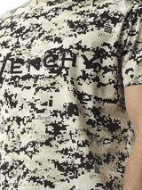 Givenchy Camo All Over T-Shirt in Beige/Black