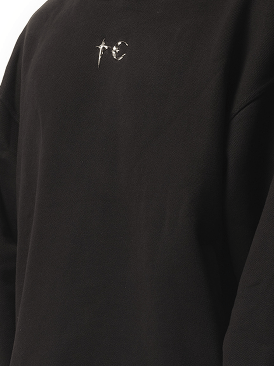 Thug Club Color Emblem Hoodie in Black
