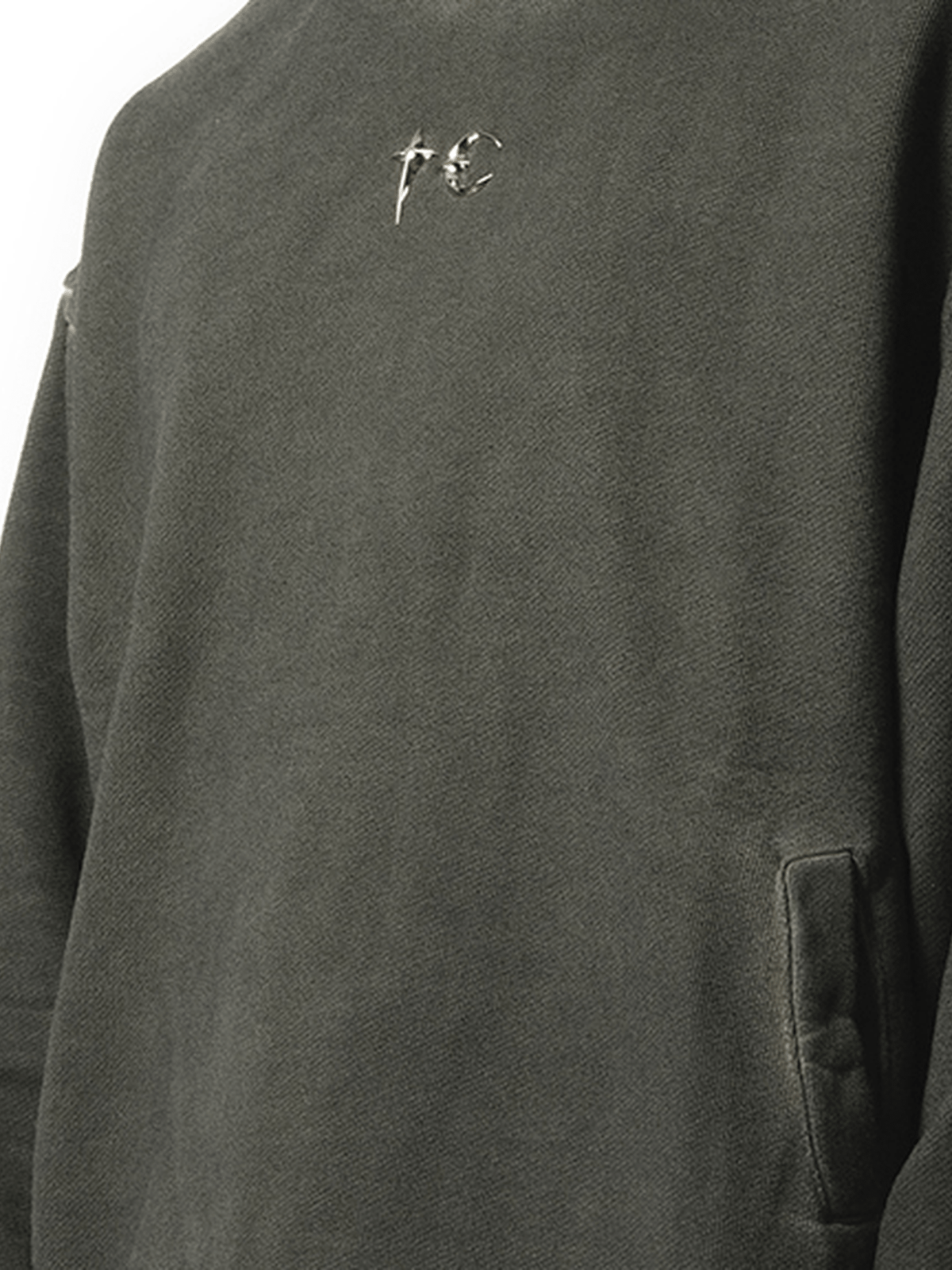Thug Club Color Emblem Hoodie in Khaki