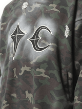 Thug Club Sprayed Camoflage Rock Hoodie in Camo