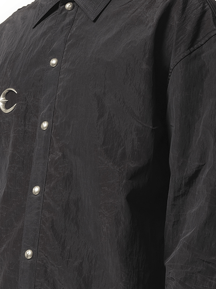 Thug Club Scarred Officer Shirt in Black