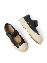 Pablo Mary Jane in Black Top View | MARNI