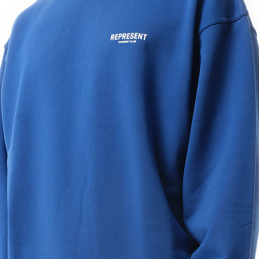 Represent Owners Club Sweater in Cobalt Blue