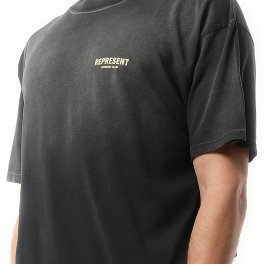 Represent Owners Club T-Shirt in Aged Black