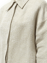 Jacquemus La Chemise Pasadena in Croco Beige