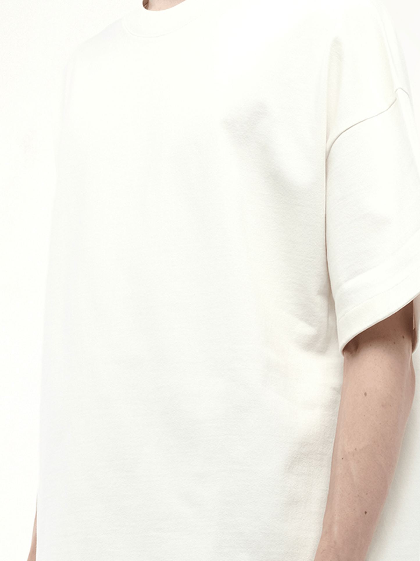 Jil Sander Logo Flag T-Shirt in Porcelain