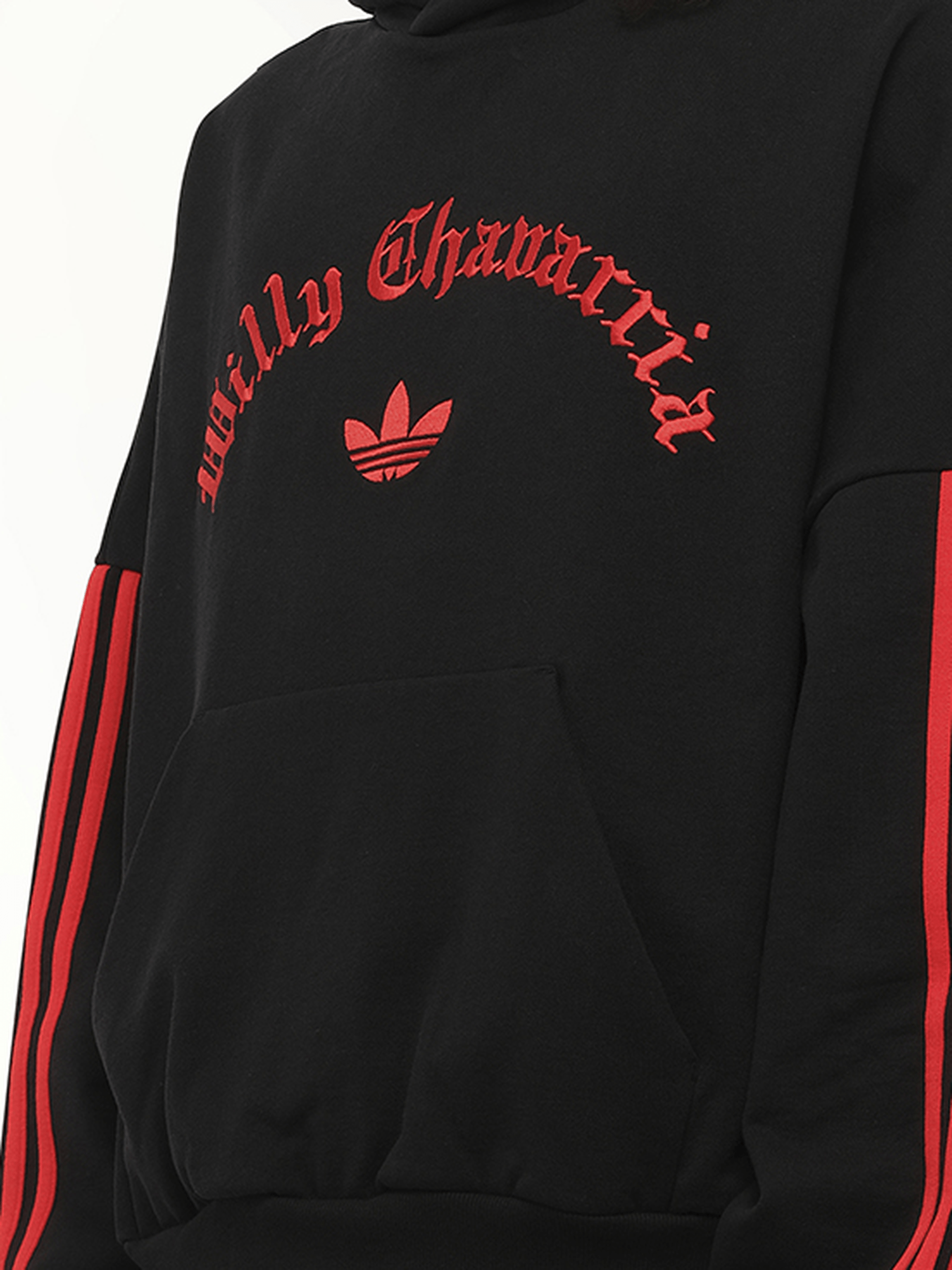 Willy Chavarria Adidas X Chavarria Merch Hoodie in Black