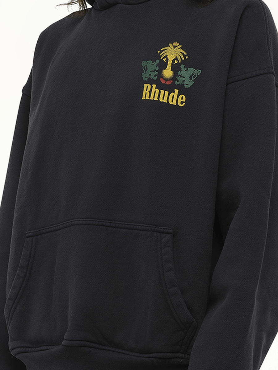 Rhude Rhude Tabaco Hoodie in Vintage Black