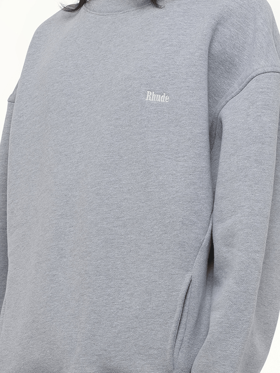 Rhude Classique Sweatshirt in Heather Gray