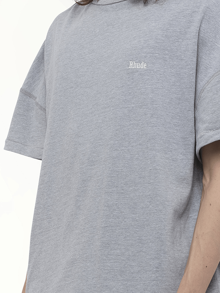 Rhude Classique Reverse T-Shirt in Heather Gray