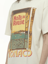 Rhude Hotel Di Monaco T-Shirt in Vintage White