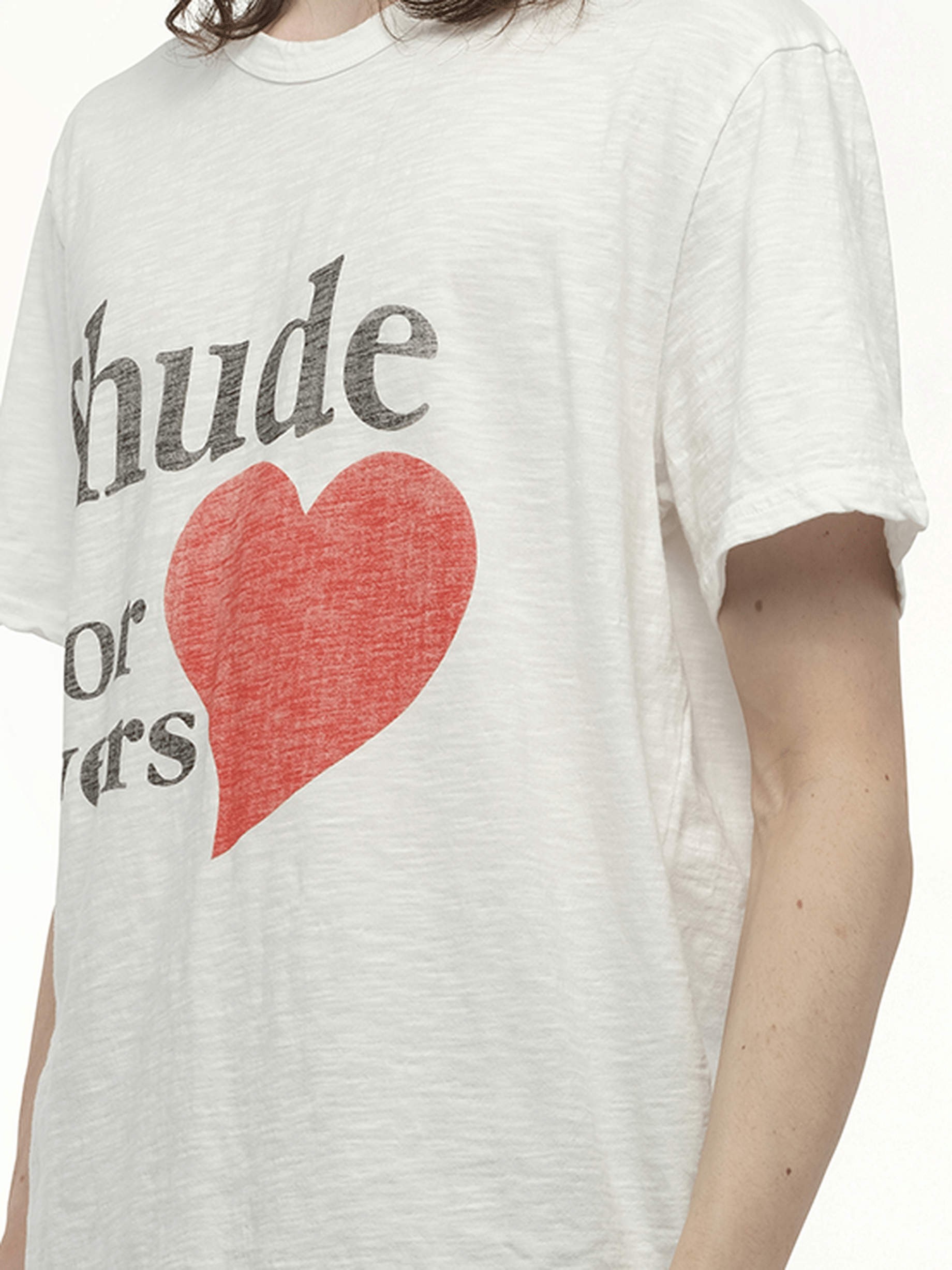 Rhude Rhude Lovers Slub Tee in White