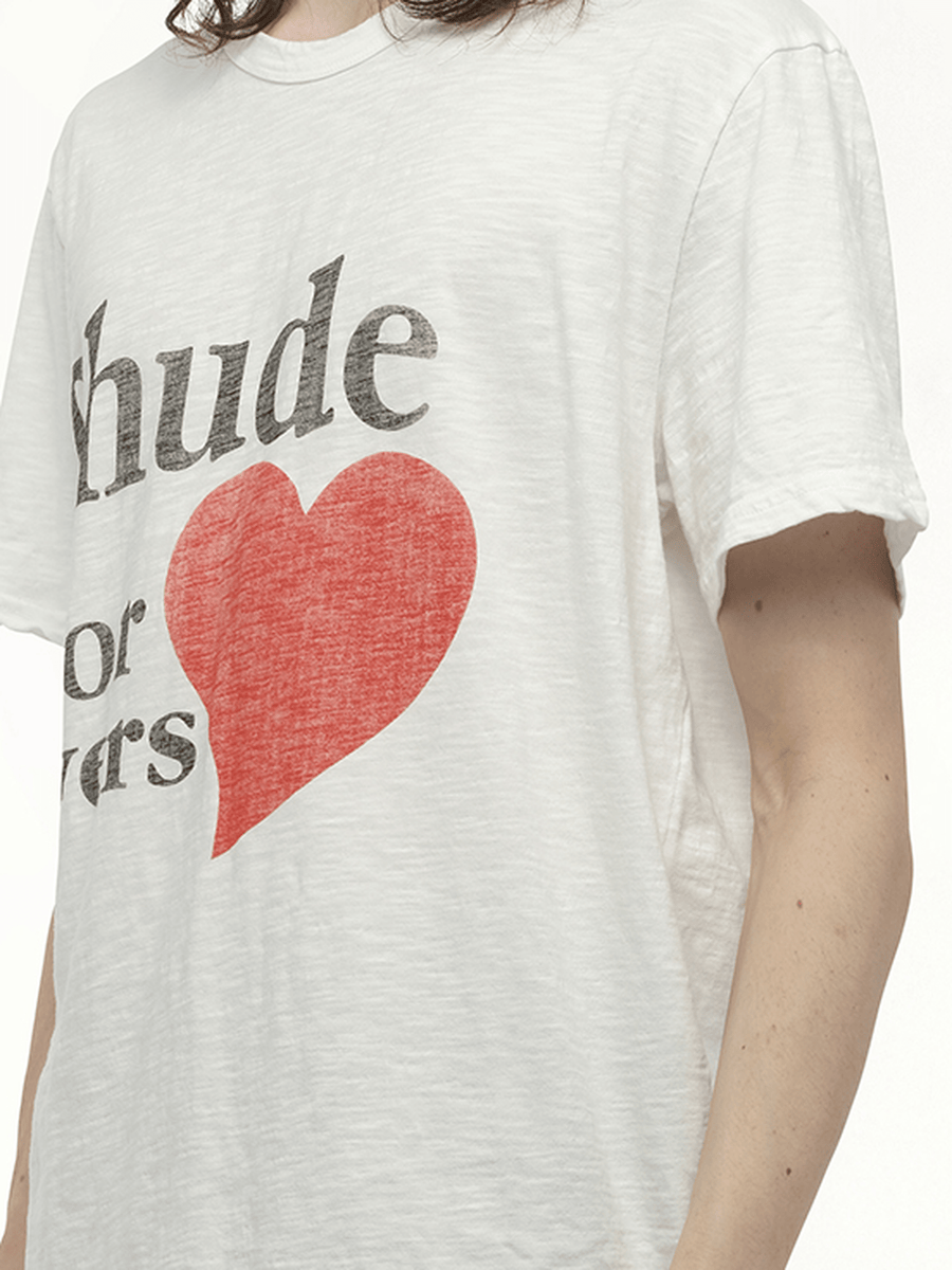 Rhude Rhude Lovers Slub Tee in White
