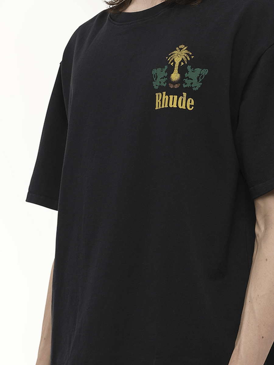 Rhude Rhude Tabaco T-Shirt in Vintage Black