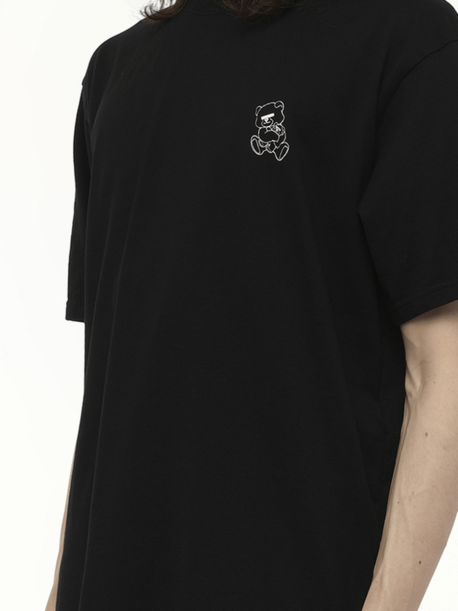 Undercover Small Teddy Bear Printed T-Shirt in Black