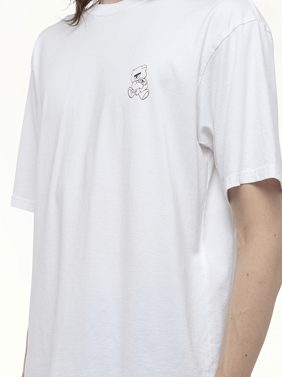 Undercover Small Teddy Bear Printed T-Shirt in White