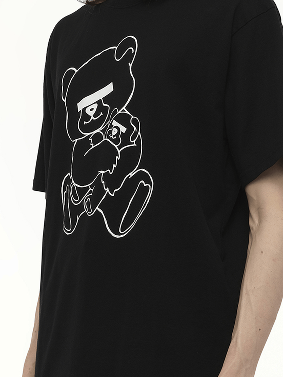 Undercover Teddy Bear Printed T-Shirt in Black