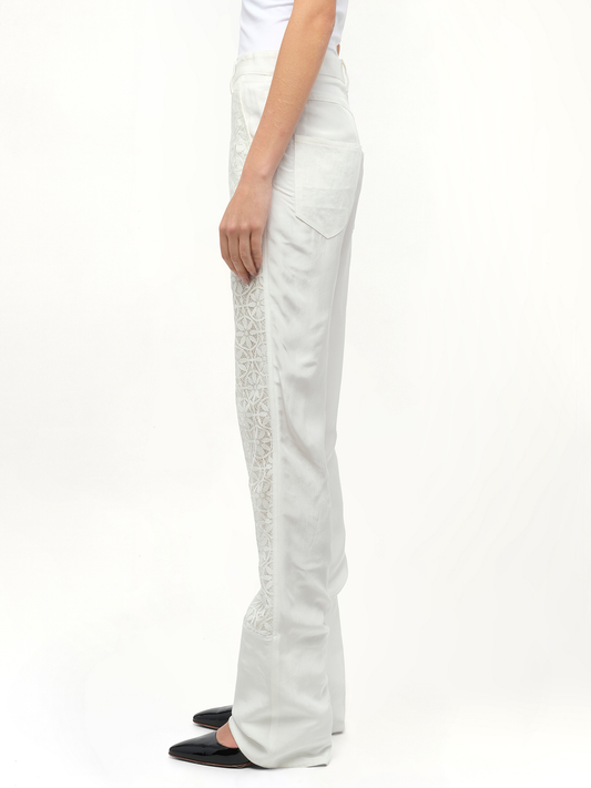 Lace Fisherman in White