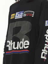 Rhude Petrol Patch Long Sleeve T-Shirt in Vintage Black