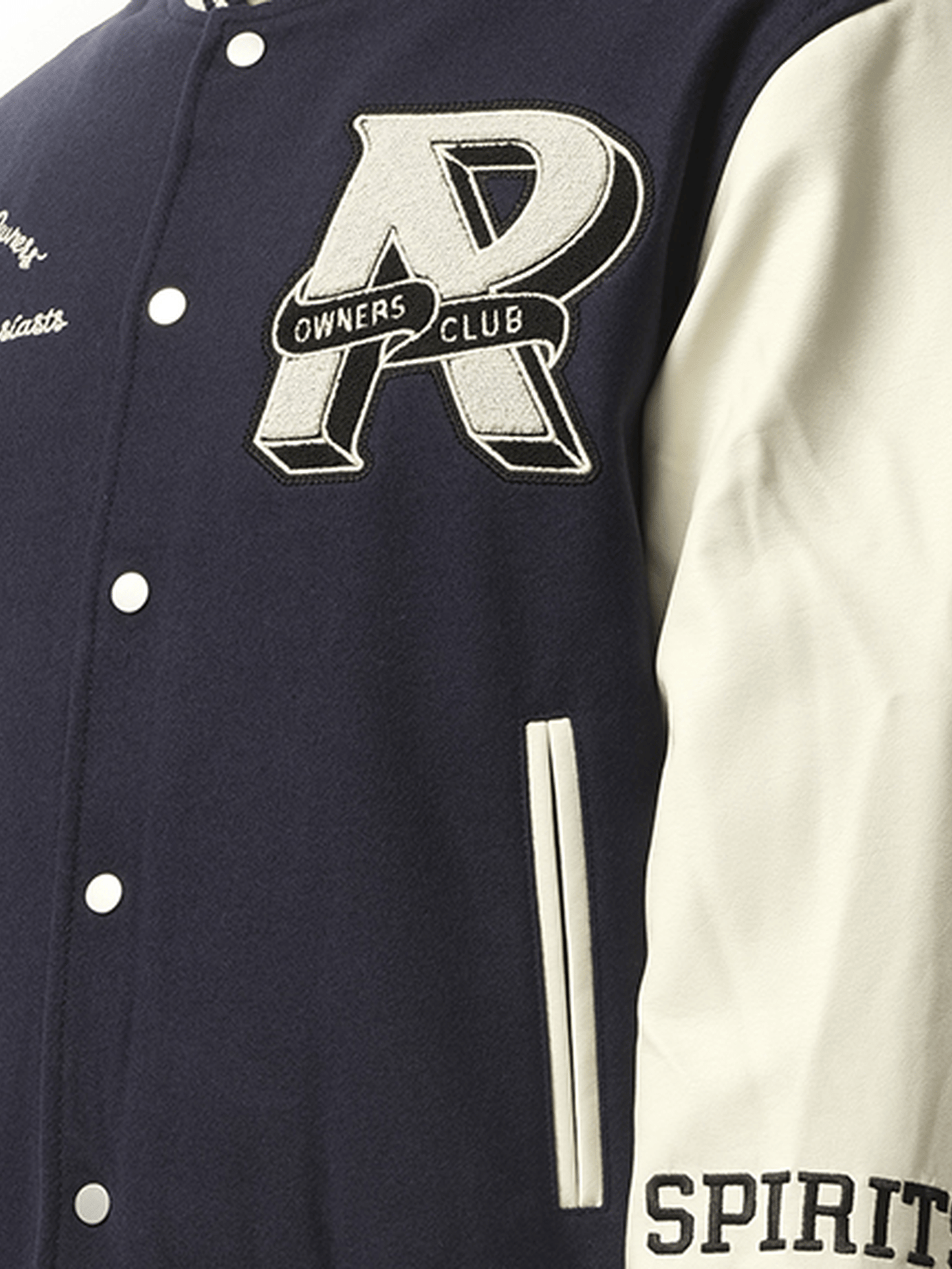 Represent Owners Club Varsity Jacket in Midnight Navy