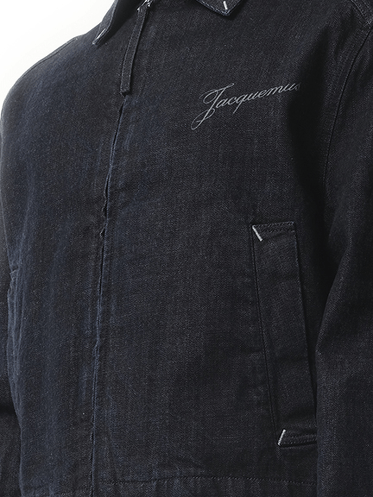 Jacquemus La Veste Denim Canevas in Dark Navy