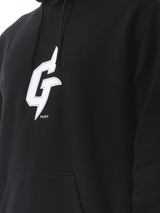 Givenchy Embroidered Eiffel Tower Motif Slim Fit Hoodie in Black