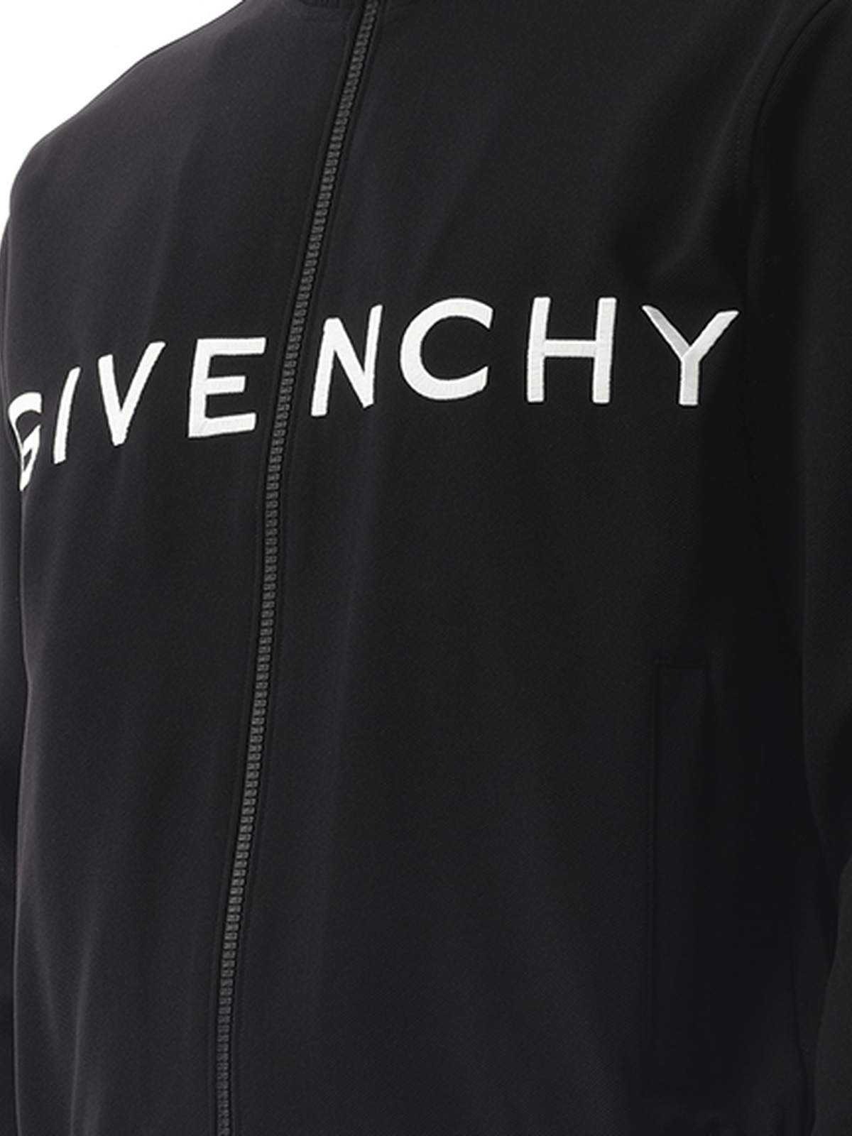 Givenchy Dove Tracksuit Zip Through Sweatshirt in Black